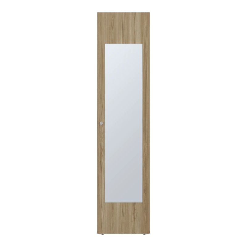 CLOSET 1 PUERTA CON ESPEJO 170X40X40,2 CM CAFE Y BLANCO - 3