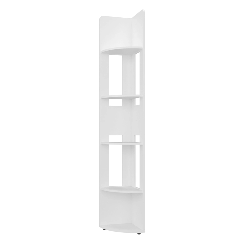 ESTANTE ESQUINERO 5 ESPACIOS PARA COLOCAR OBJETOS 180,6X30X30 CM BLANCO - 2