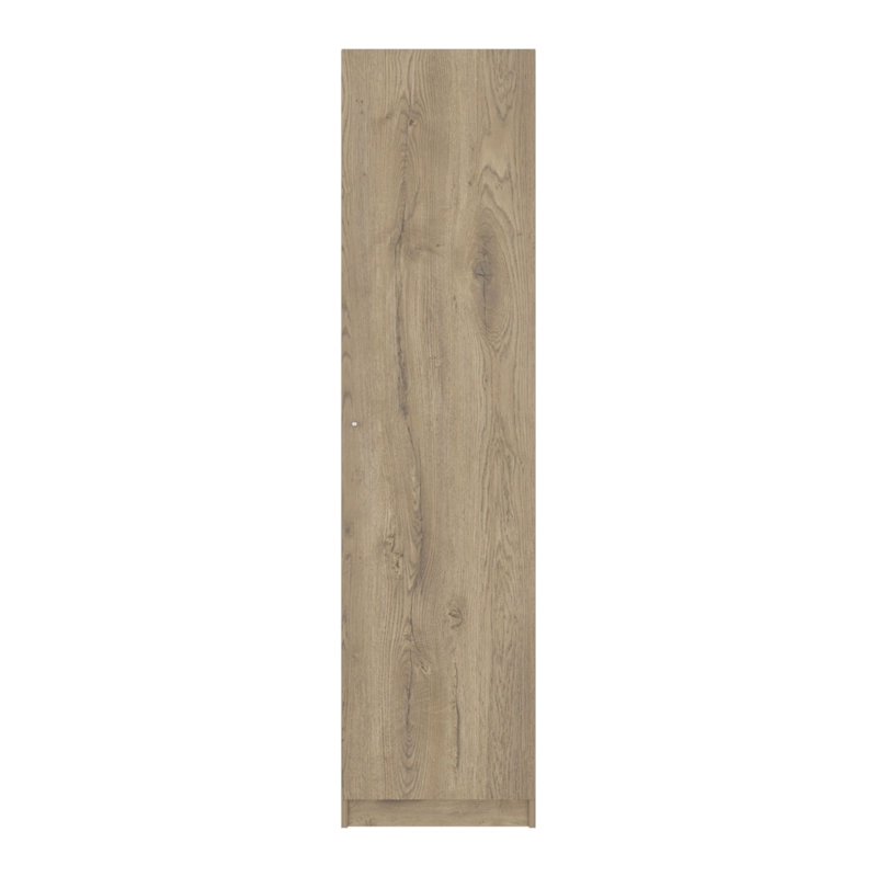 ESTANTE 1 PUERTA5 ESPACIOS 4 REPISAS 180,6X45,0X31,4 CM CAFE Y BLANCO - 3