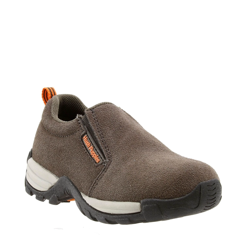 ZAPATO NIÑO SLIP ON CUERO ULISES GRIS - 1