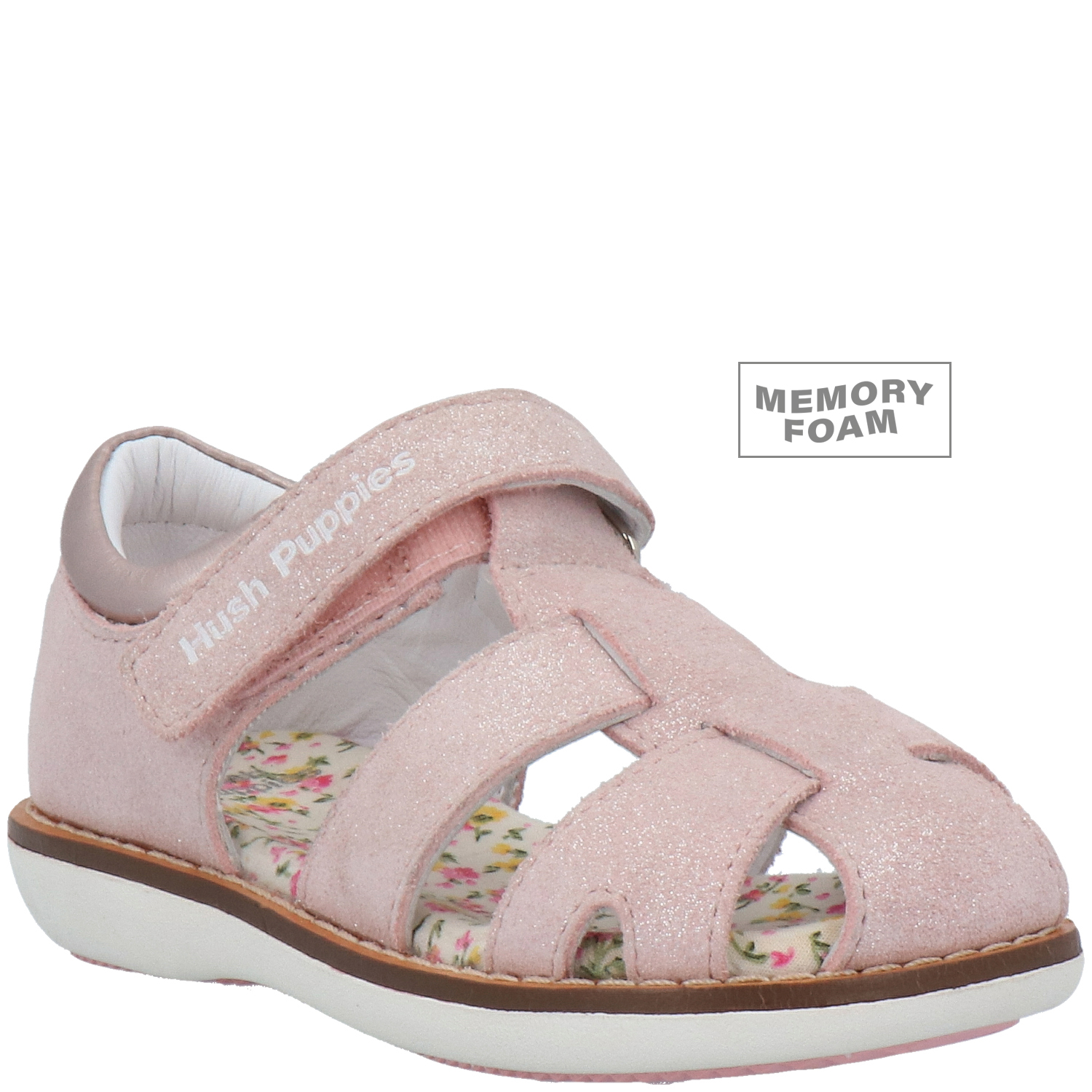 SANDALIAS NIÑA HUSH-PUPPIES CUERO ROSA ABACO - 1