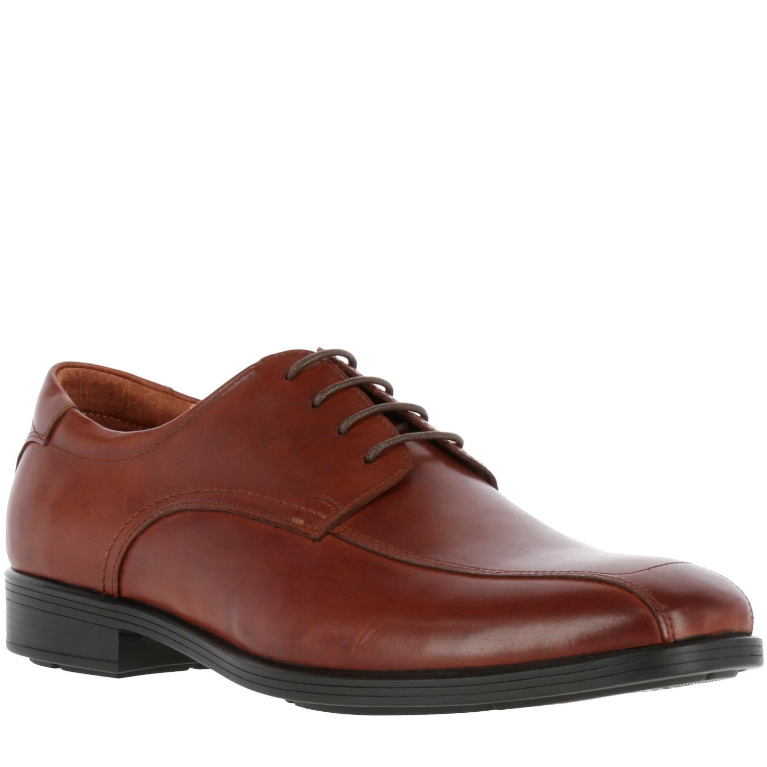 ZAPATO CUERO BARNES EN COLOR CAFE - 1