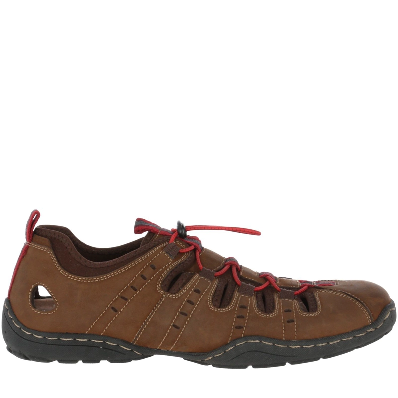 SANDALIAS HOMBRE HUSH-PUPPIES CUERO CAFÉ HP RACER - 2