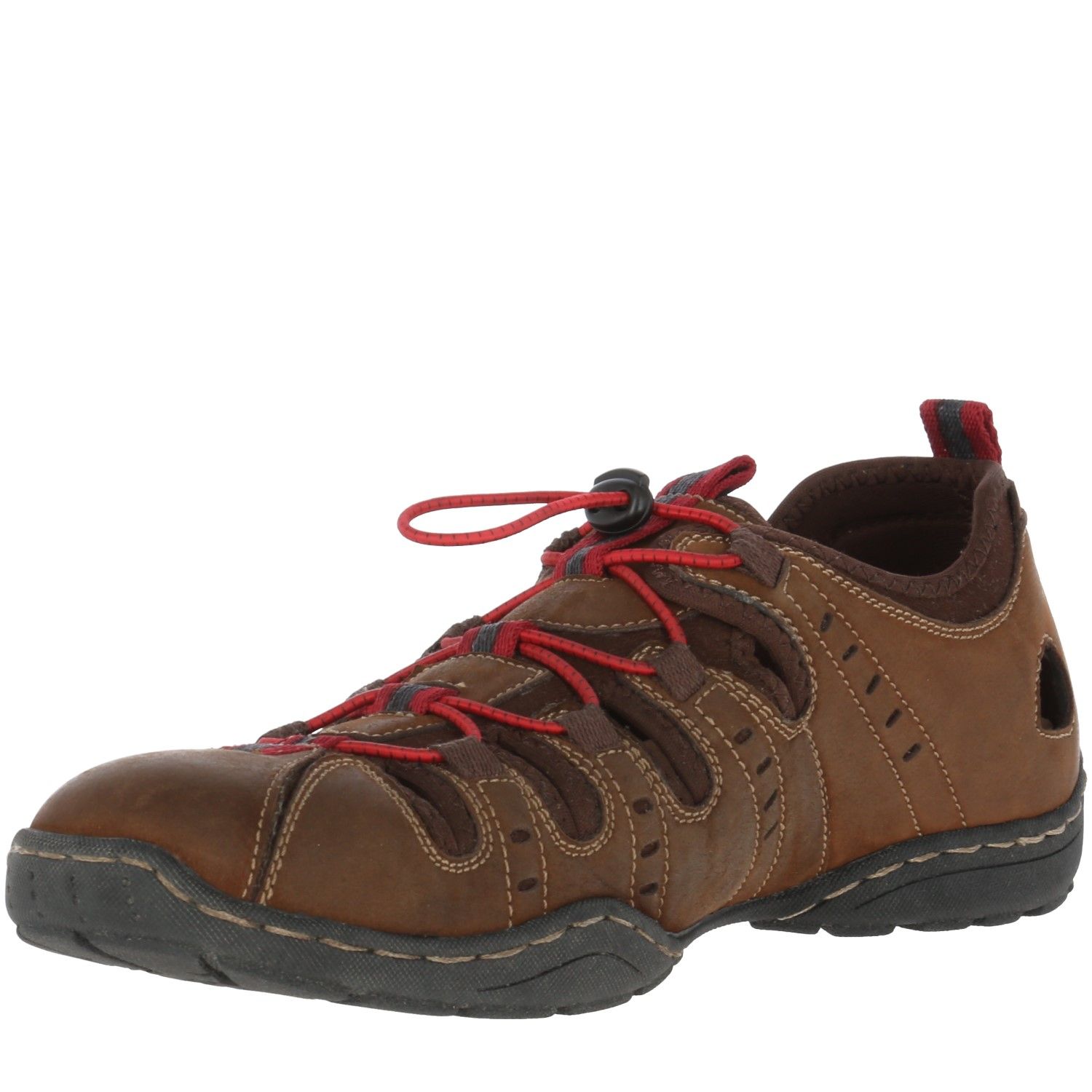 SANDALIAS HOMBRE HUSH-PUPPIES CUERO CAFÉ HP RACER - 3