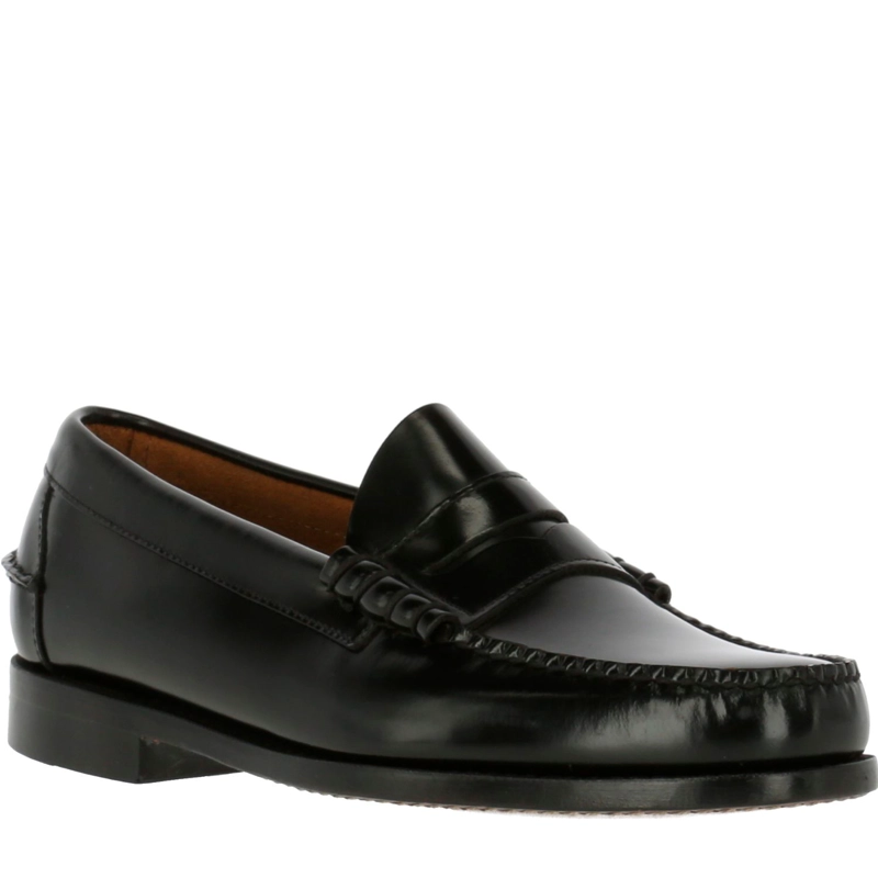 MOCASIN CUERO PRADA EN COLOR NEGRO - 2
