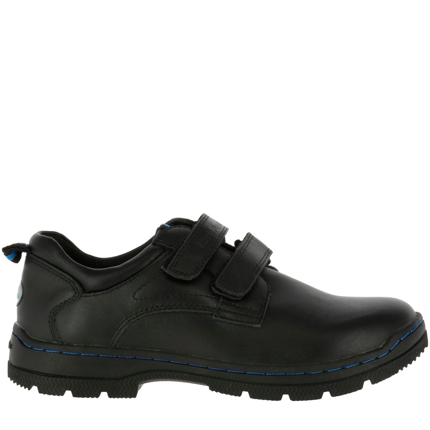 ZAPATO NIÑO CUERO NEW I WORK VELCRO NEGRO - 4