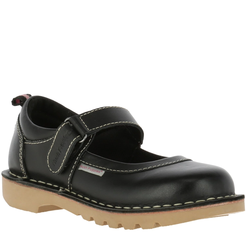 GUILLERMINA NIÑA CUERO SPRING TRABA NEGRO - 1
