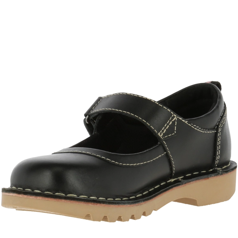 GUILLERMINA NIÑA CUERO SPRING TRABA NEGRO - 2