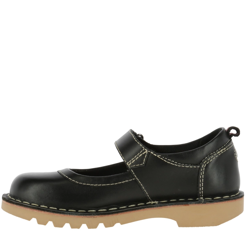 GUILLERMINA NIÑA CUERO SPRING TRABA NEGRO - 3