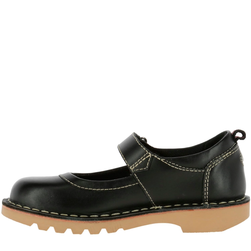 GUILLERMINA NIÑA CUERO SPRING TRABA NEGRO - 3