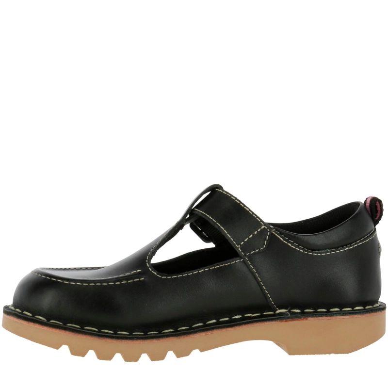GUILLERMINA NIÑA CUERO SPRING T-STRAP NEGRO - 3