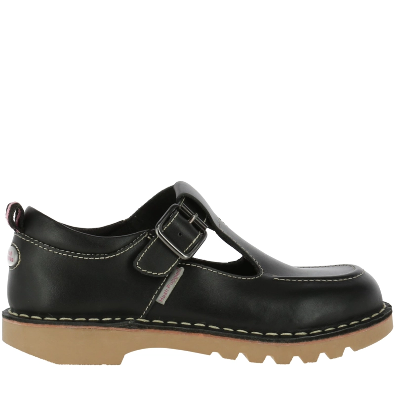 GUILLERMINA NIÑA CUERO SPRING T-STRAP NEGRO - 4