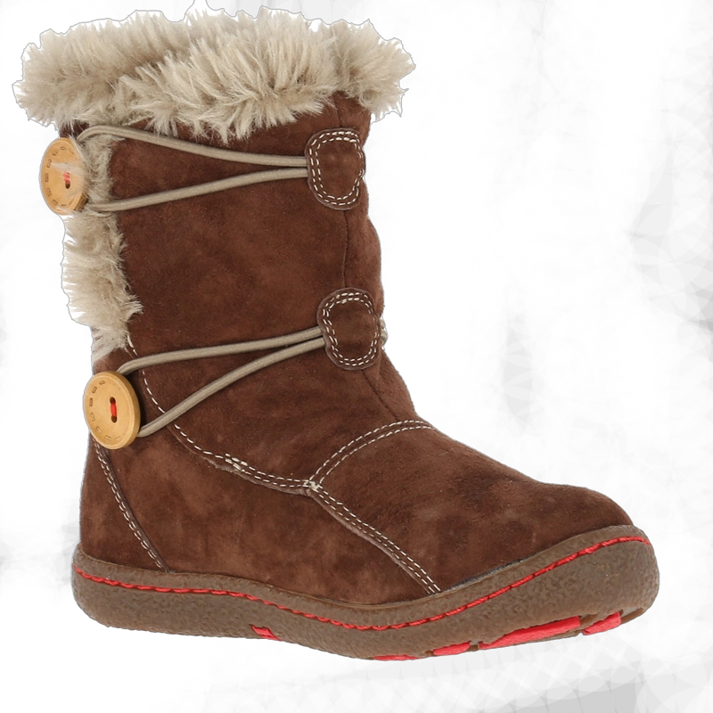 BOTA CUERO NIÑA NEW DAKOTA EN COLOR CAFE HUSH PUPPIES - 1