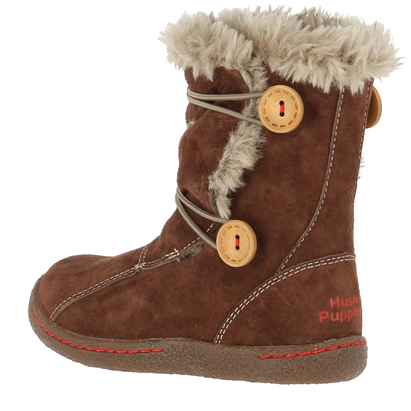 BOTA CUERO NIÑA NEW DAKOTA EN COLOR CAFE HUSH PUPPIES - 5