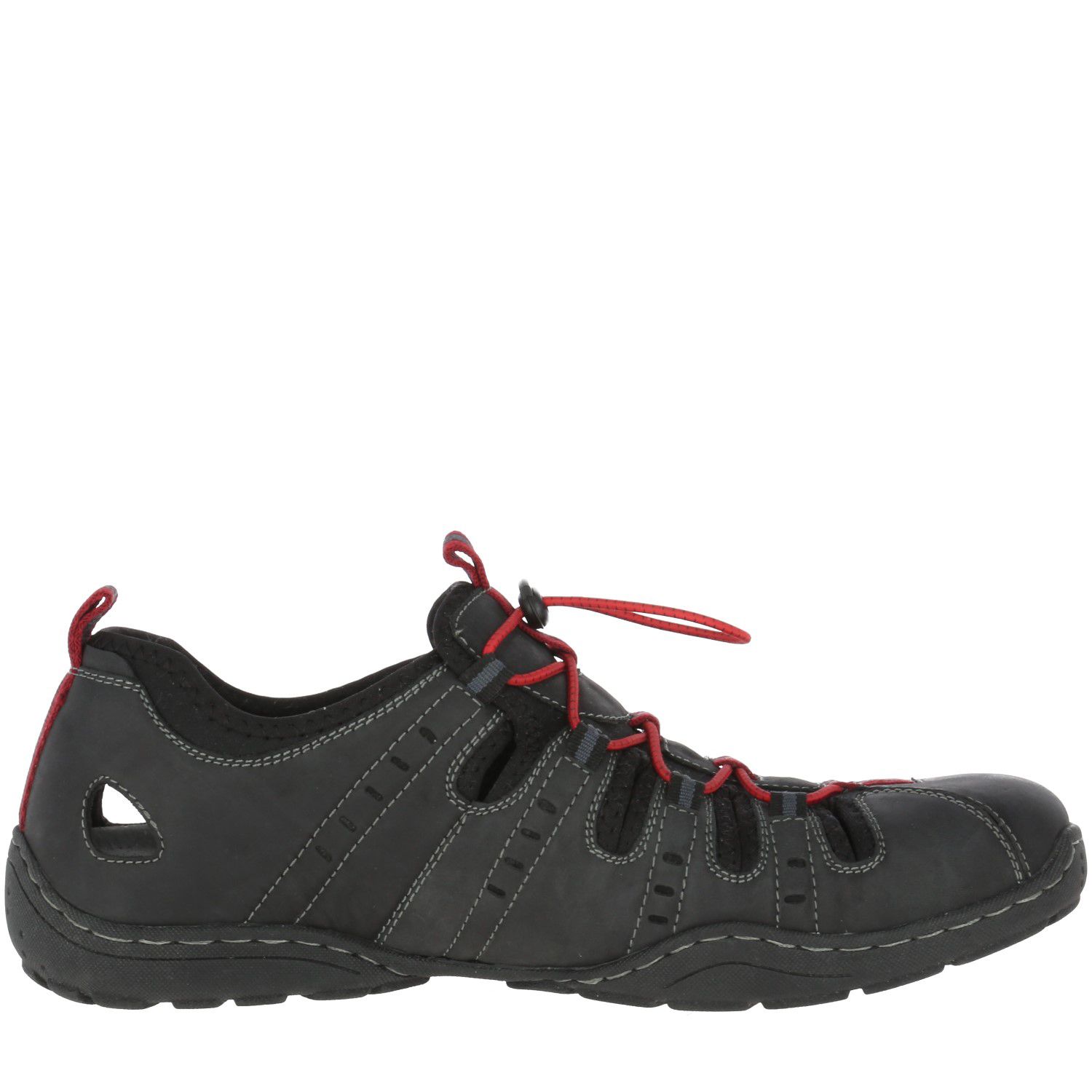 SANDALIA CUERO HP RACER GRIS - 2
