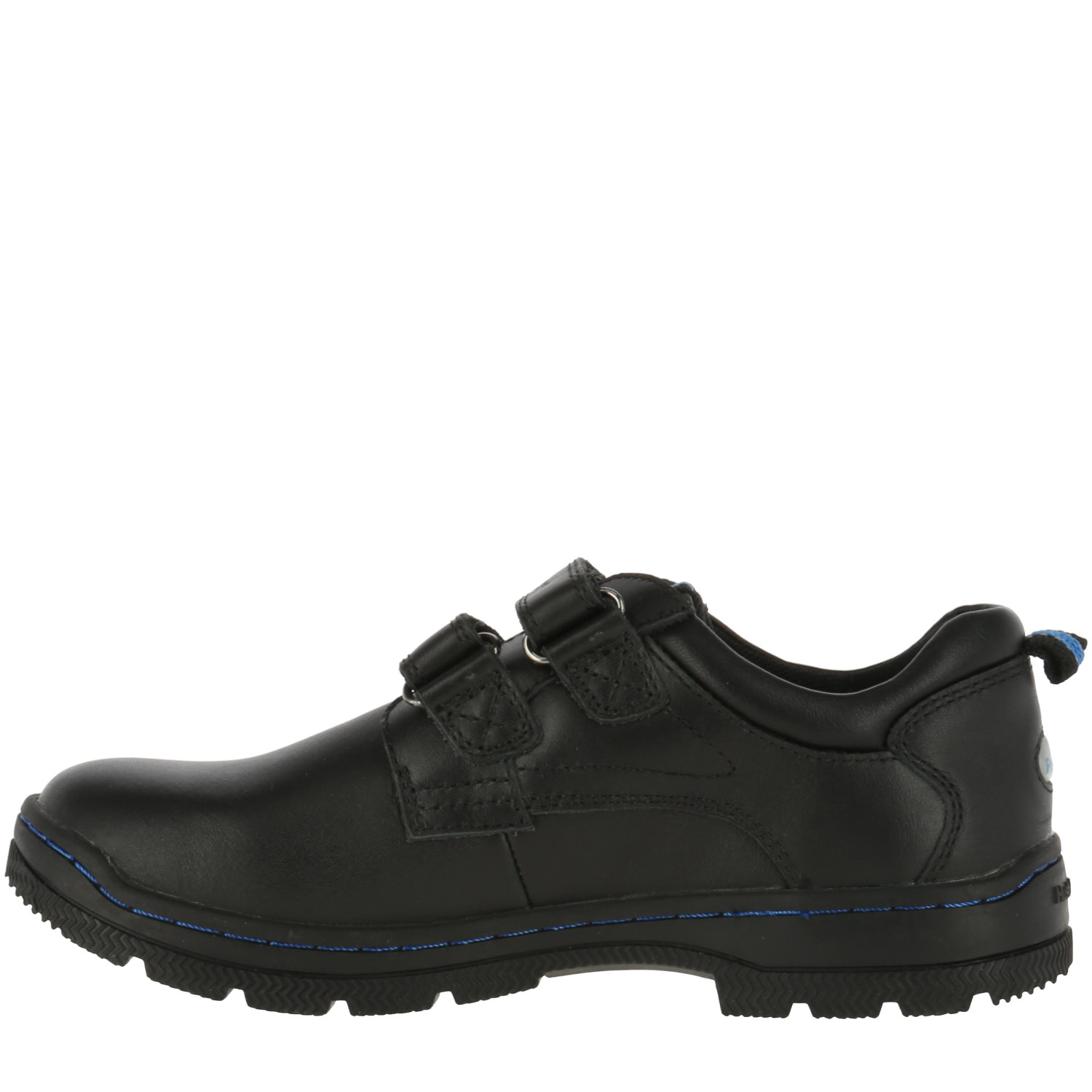 ZAPATO NIÑO CUERO NEW I WORK VELCRO NEGRO - 3