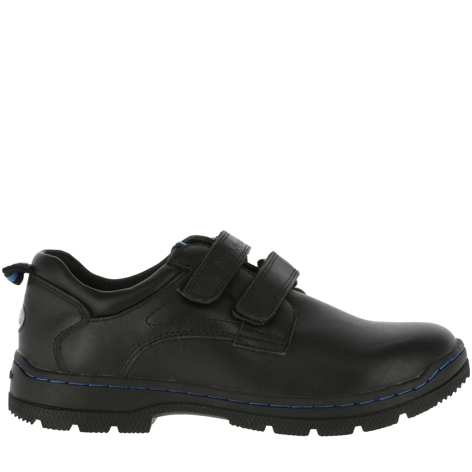ZAPATO NIÑO CUERO NEW I WORK VELCRO NEGRO - 4