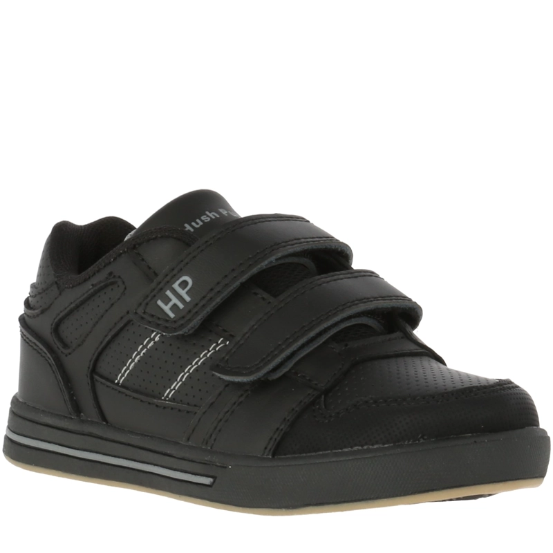ZAPATILLA ESCOLAR NIÑO ADAM VELCRO NEGRO HUSH PUPPIES - 1