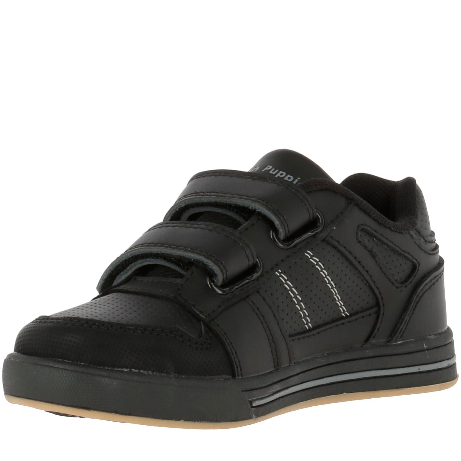 ZAPATILLA ESCOLAR NIÑO ADAM VELCRO NEGRO HUSH PUPPIES - 2