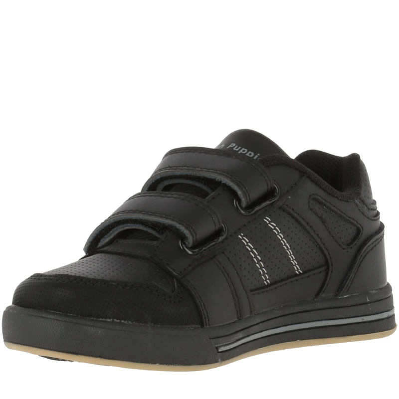 ZAPATILLA ESCOLAR NIÑO ADAM VELCRO NEGRO HUSH PUPPIES - 2