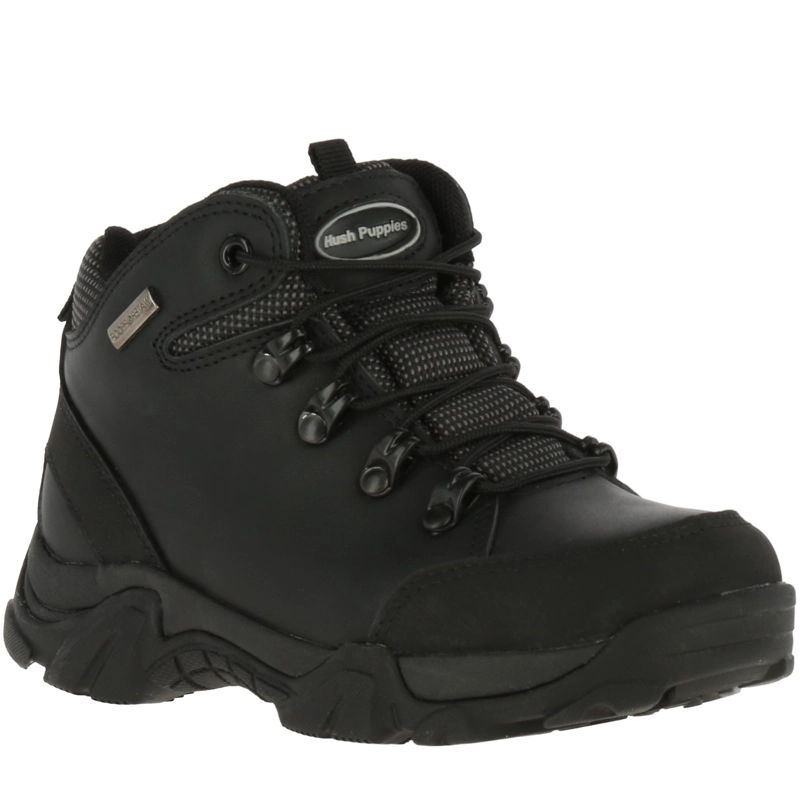 BOTIN UNISEX CUERO/POLIE STER TORNADO EN COLOR NEGRO - 1