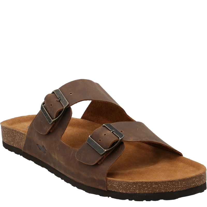 SANDALIAS HOMBRE ROCKFORD CUERO CAFÉ OSCURO CHARLY II - 1