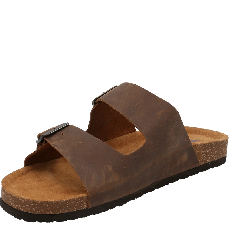 SANDALIAS HOMBRE ROCKFORD CUERO CAFÉ OSCURO CHARLY II - 4