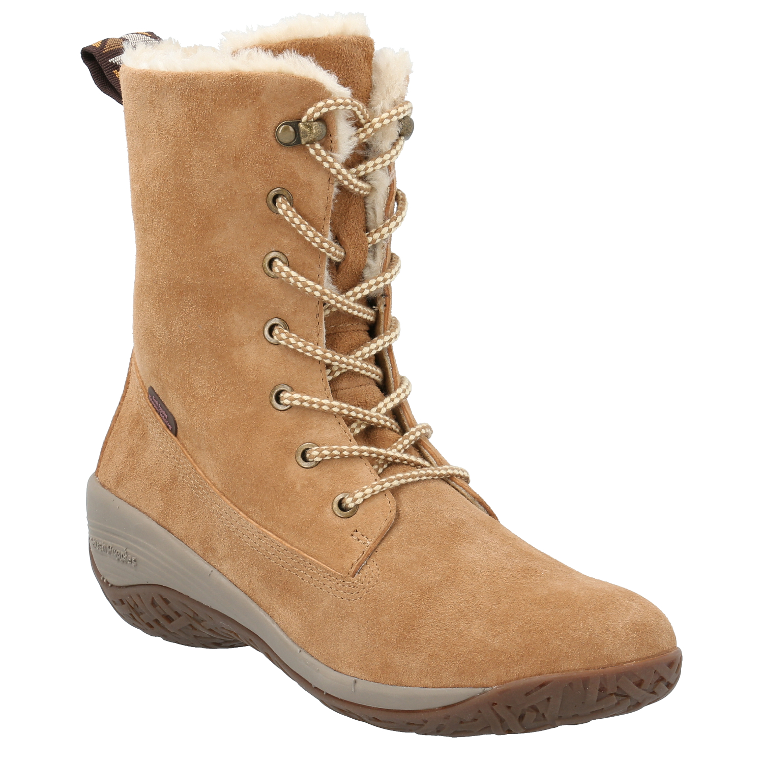BOTA CUERO MUJER MADRAS CAMEL | HUSH PUPPIES - 1