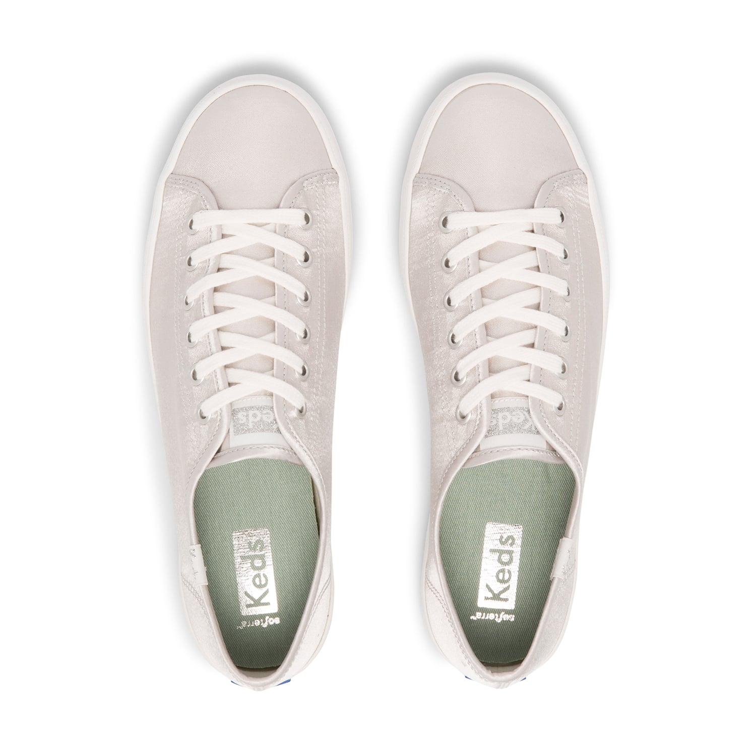 ZAPATILLAS MUJER KEDS CASUALES GRIS KICKSTART METALLIC - 3