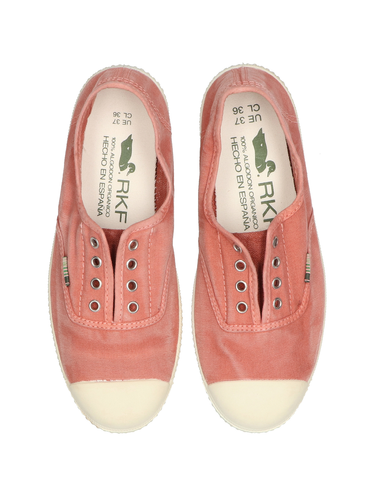 ZAPATILLAS MUJER ROCKFORD CASUALES NARANJO GREECE ALGODÓN ORGÁNICO - 9