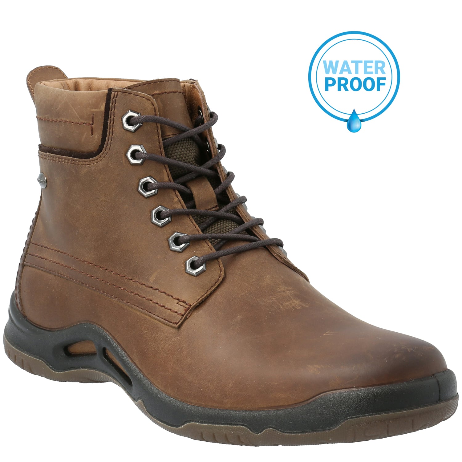 BOTIN CUERO HOMBRE MANASLU CAFÉ HUSH PUPPIES - 2