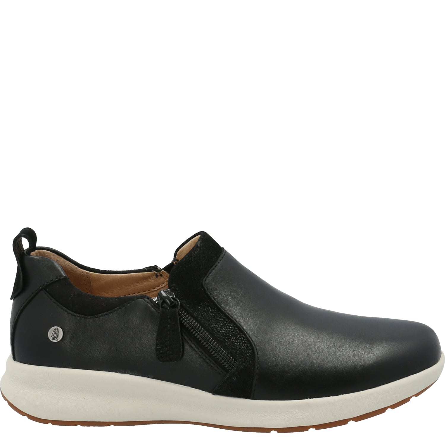 ZAPATILLAS SLIP ON MUJER HUSH-PUPPIES CASUALES NEGRO SPINAL CUERO - 2