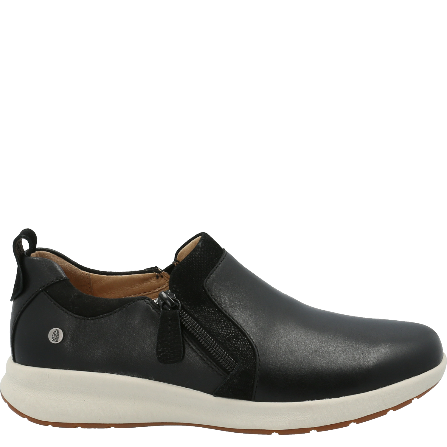 ZAPATILLAS SLIP ON MUJER HUSH-PUPPIES CASUALES NEGRO SPINAL CUERO - 2