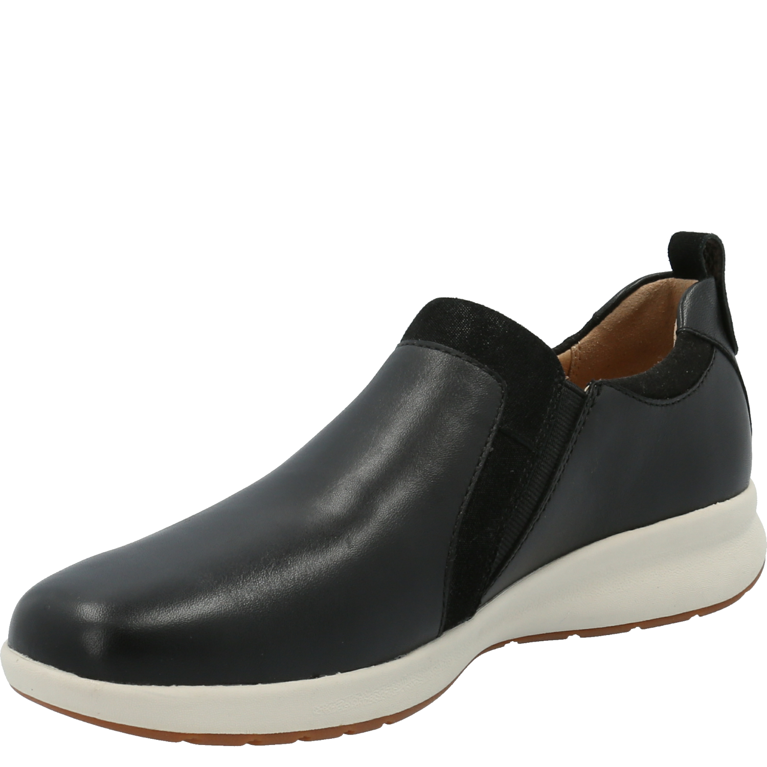 ZAPATILLAS SLIP ON MUJER HUSH-PUPPIES CASUALES NEGRO SPINAL CUERO - 4