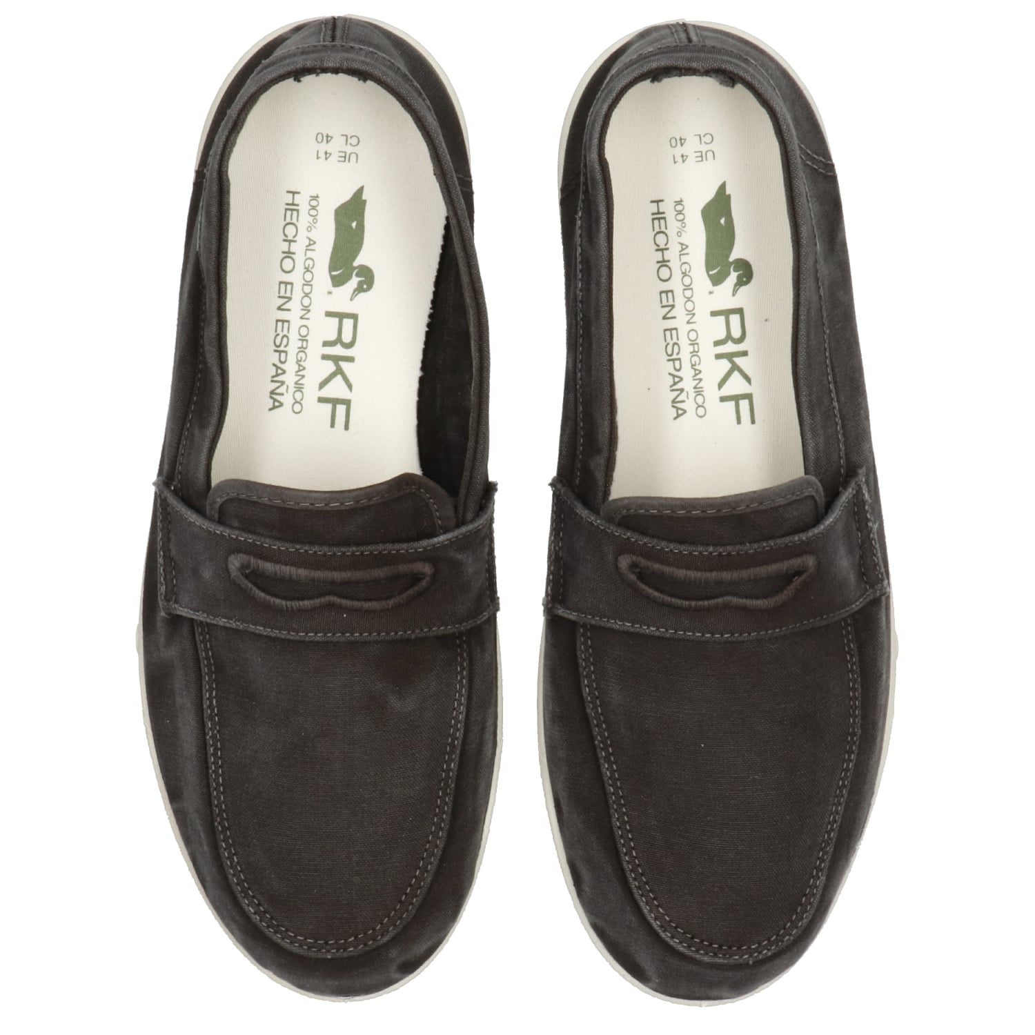 MOCASINES HOMBRE ROCKFORD TEXTIL GRIS AZULADO MINDIL - 8