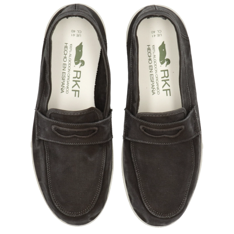 MOCASINES HOMBRE ROCKFORD TEXTIL GRIS AZULADO MINDIL - 8