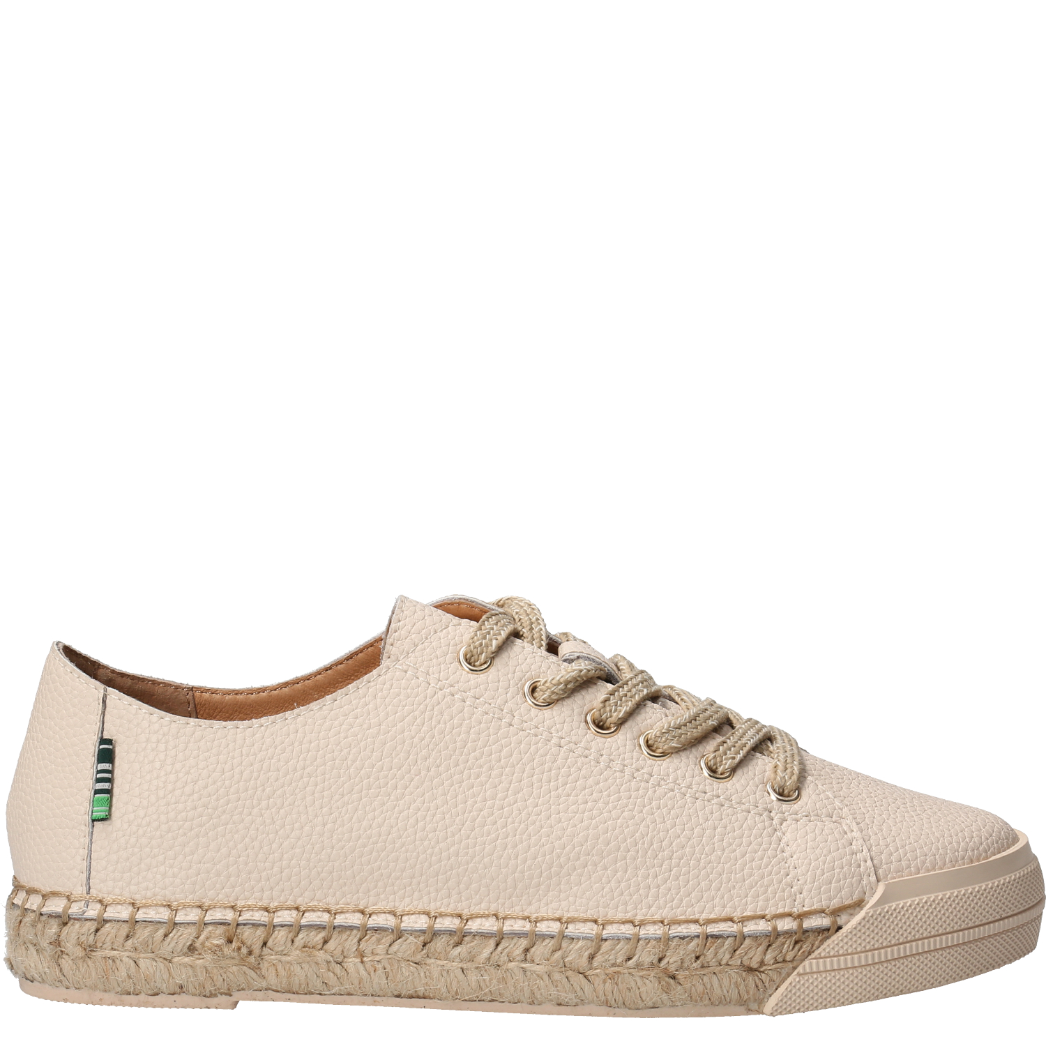 ZAPATILLAS MUJER ROCKFORD CASUALES BEIGE FONTAINE CUERO - 1