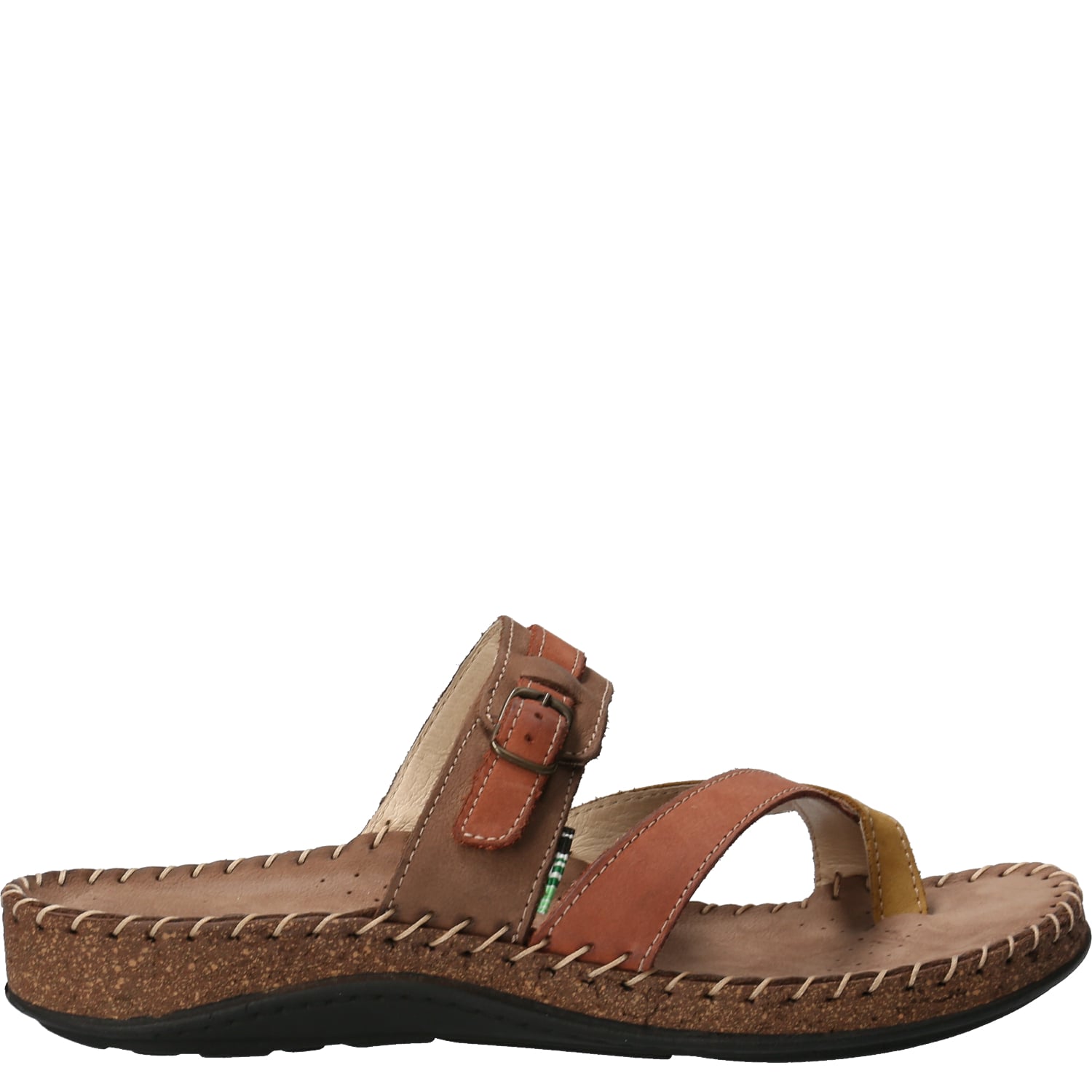 SANDALIAS MUJER ROCKFORD CUERO CAFÉ PARADISE - 1
