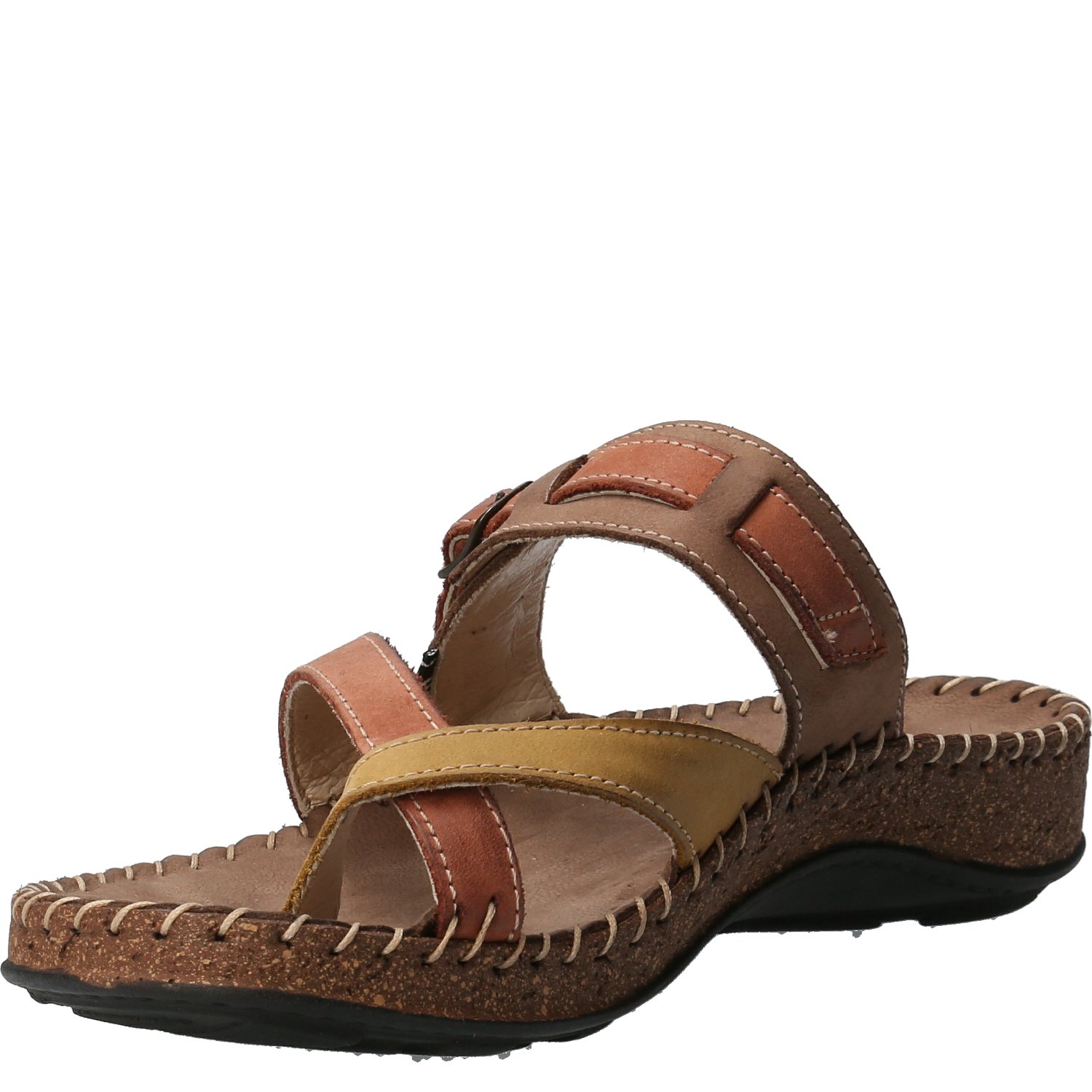 SANDALIAS MUJER ROCKFORD CUERO CAFÉ PARADISE - 5
