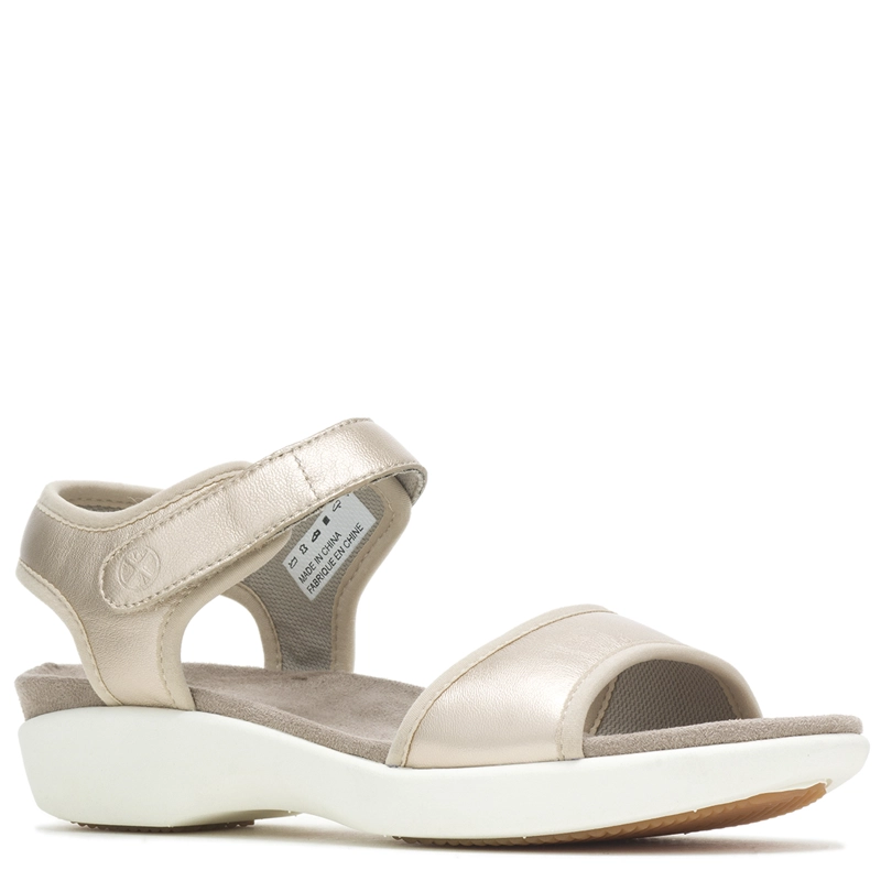 SANDALIA CUERO MUJER DORRI QTR STP DORADO - 1