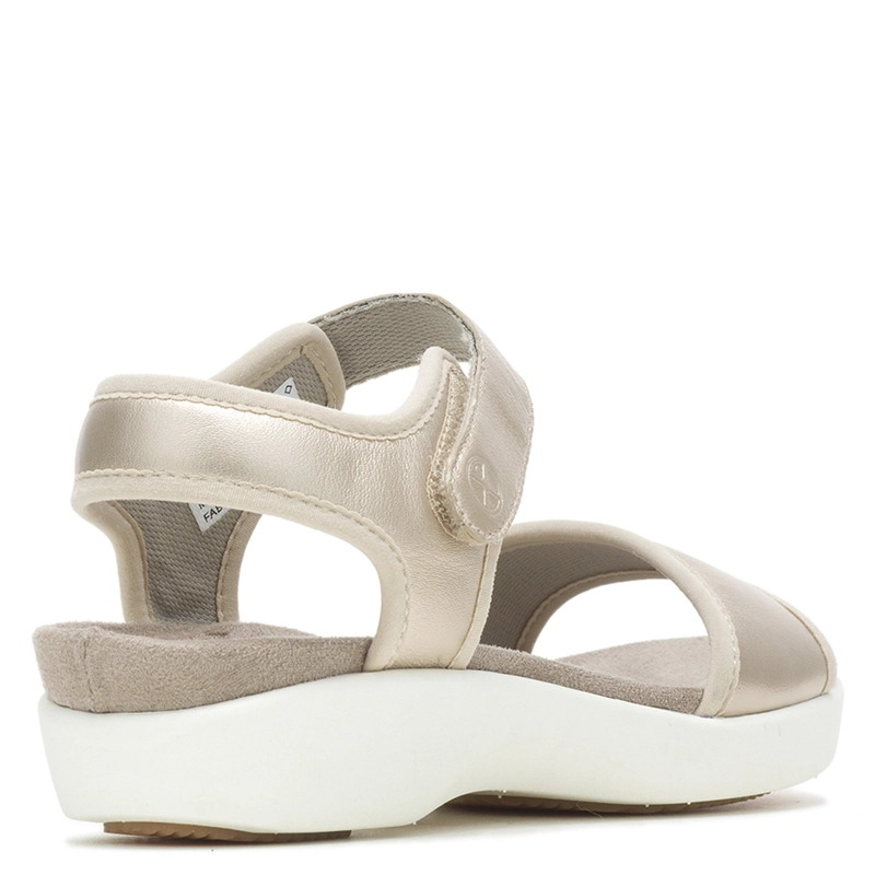 SANDALIA CUERO MUJER DORRI QTR STP DORADO - 2