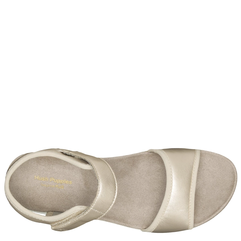 SANDALIA CUERO MUJER DORRI QTR STP DORADO - 3