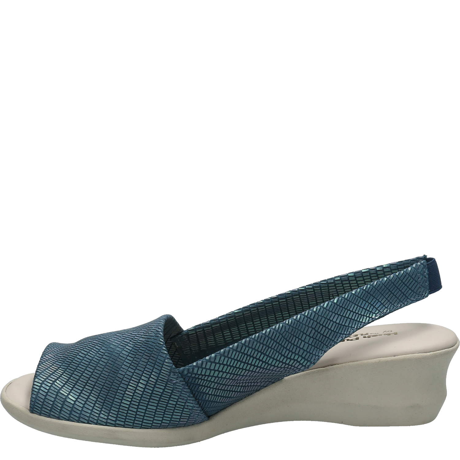 SANDALIA CUERO MUJER BARTON AZUL HUSH PUPPIES - 5