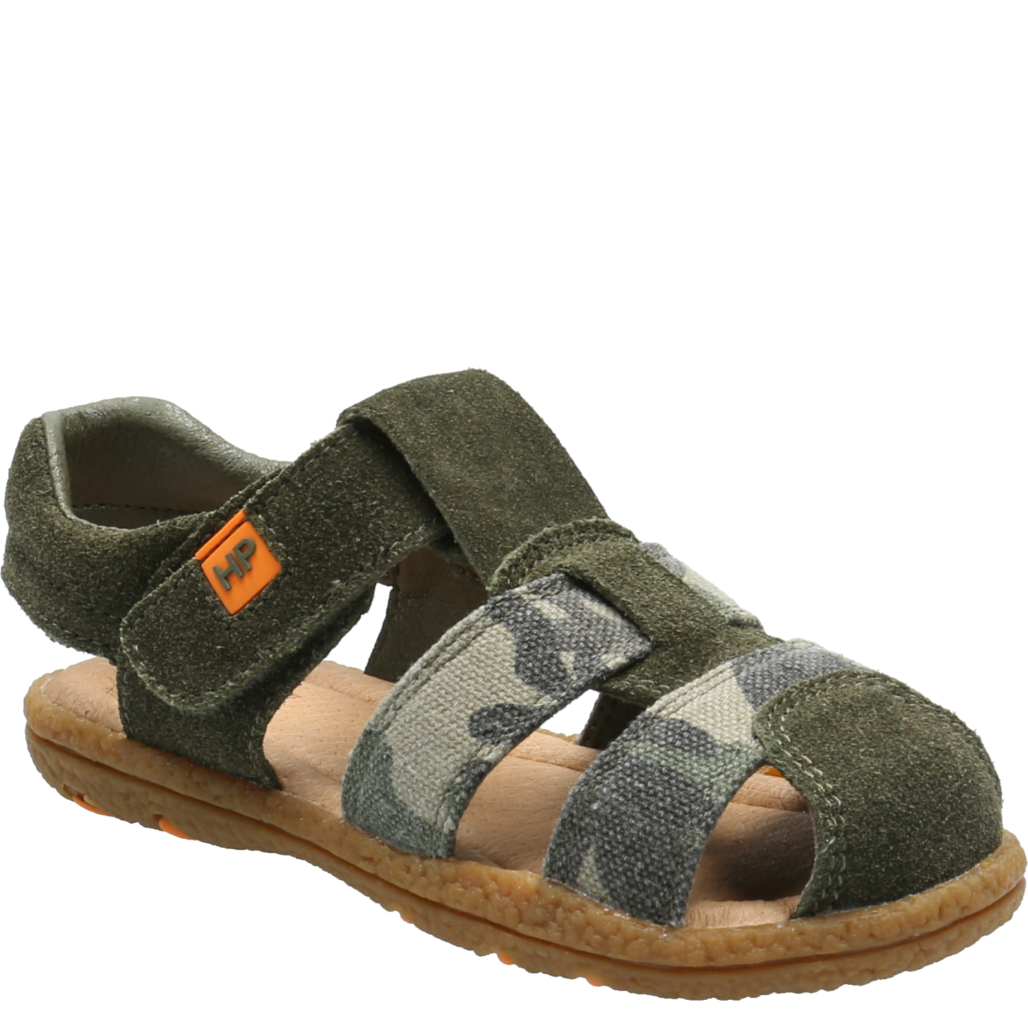 SANDALIAS NIÑO HUSH-PUPPIES CUERO GUAM CAFÉ - 1
