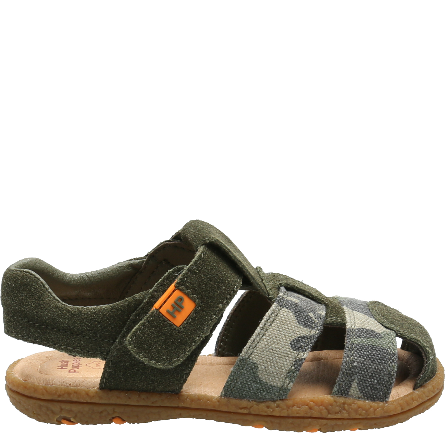 SANDALIAS NIÑO HUSH-PUPPIES CUERO GUAM CAFÉ - 2