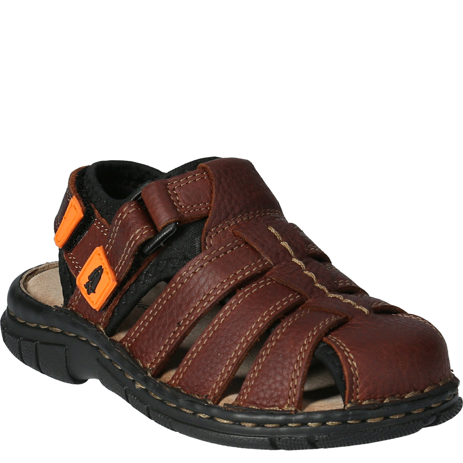 SANDALIAS NIÑO HUSH-PUPPIES CUERO COCONUT PRO CAFÉ - 1