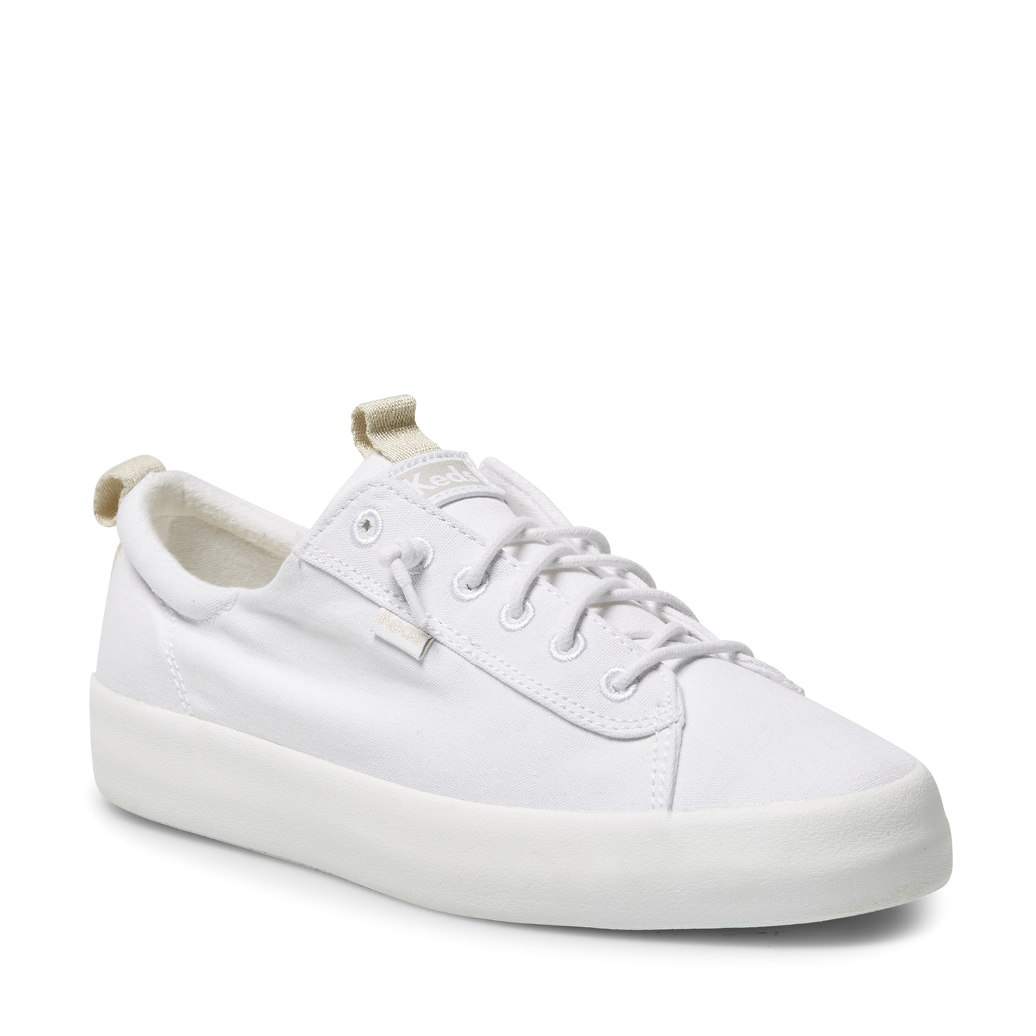 ZAPATILLAS MUJER KEDS CASUALES BLANCO KICKBACK CUERO - 4