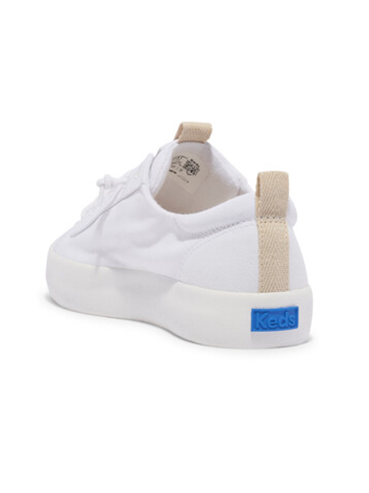 ZAPATILLAS MUJER KEDS CASUALES BLANCO KICKBACK CUERO - 7