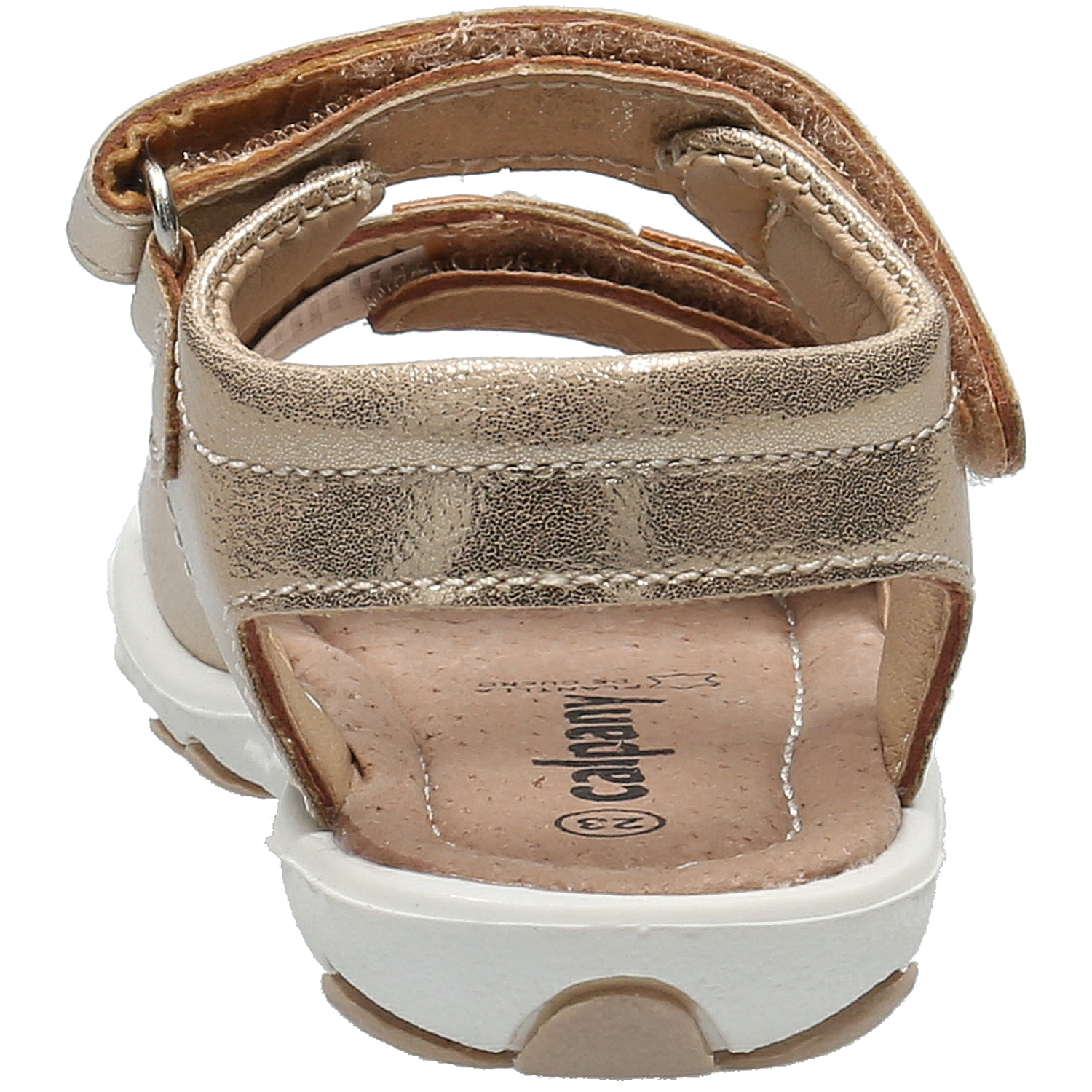 SANDALIAS NIÑA CALPANY TEXTIL MARIE DORADO - 6