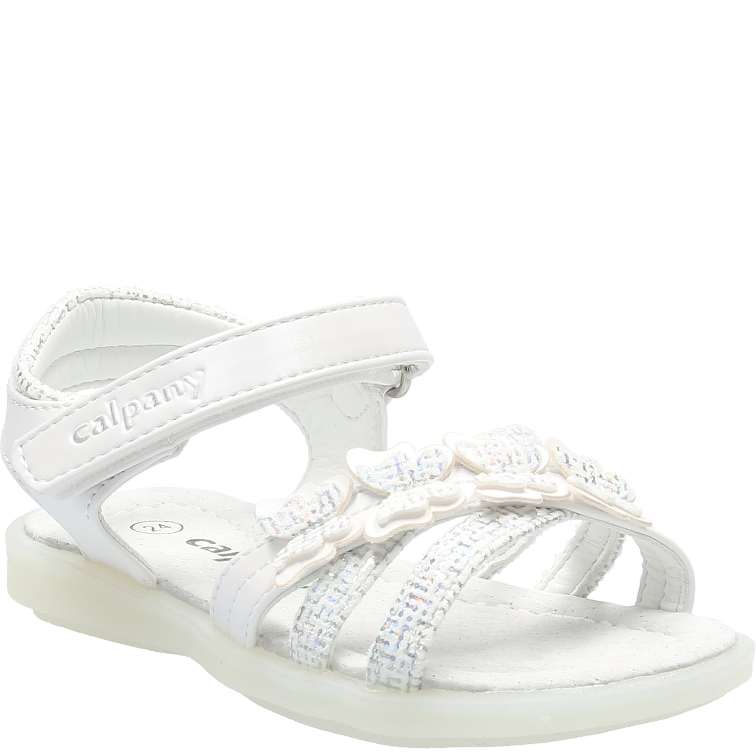 SANDALIAS NIÑA CALPANY GISELLE BLANCO - 1